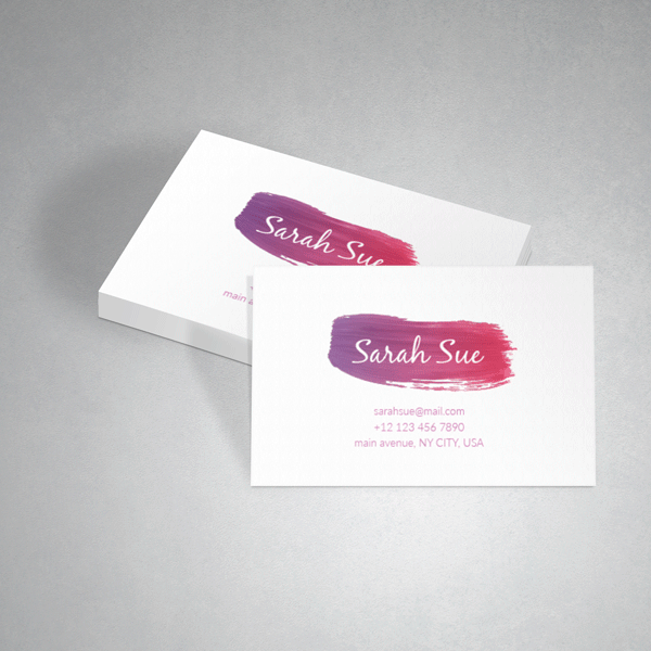 Tarjetas corporativas acabado mate