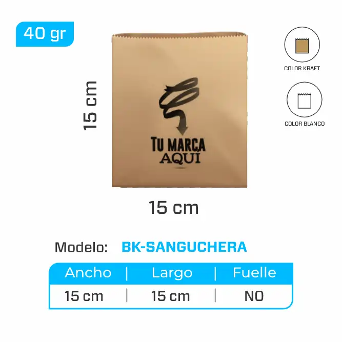 bolsa kraft_sanguchera_15x15cm bolsa kraft sanguchera