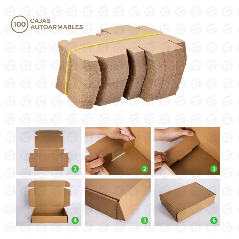 Caja de envio_armado Cajas Envío 29 x 25 x 9 cm