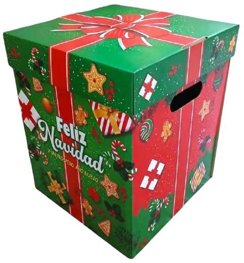caja de regalo navideno