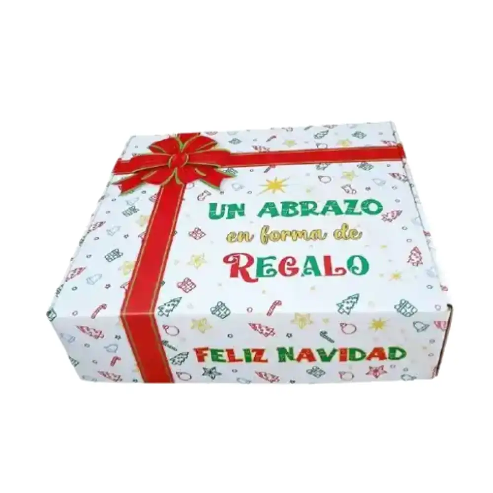 caja envio regalo navideño 29x25x9cm Caja Envío Regalo Navideño 29 x 25 x 9 cm