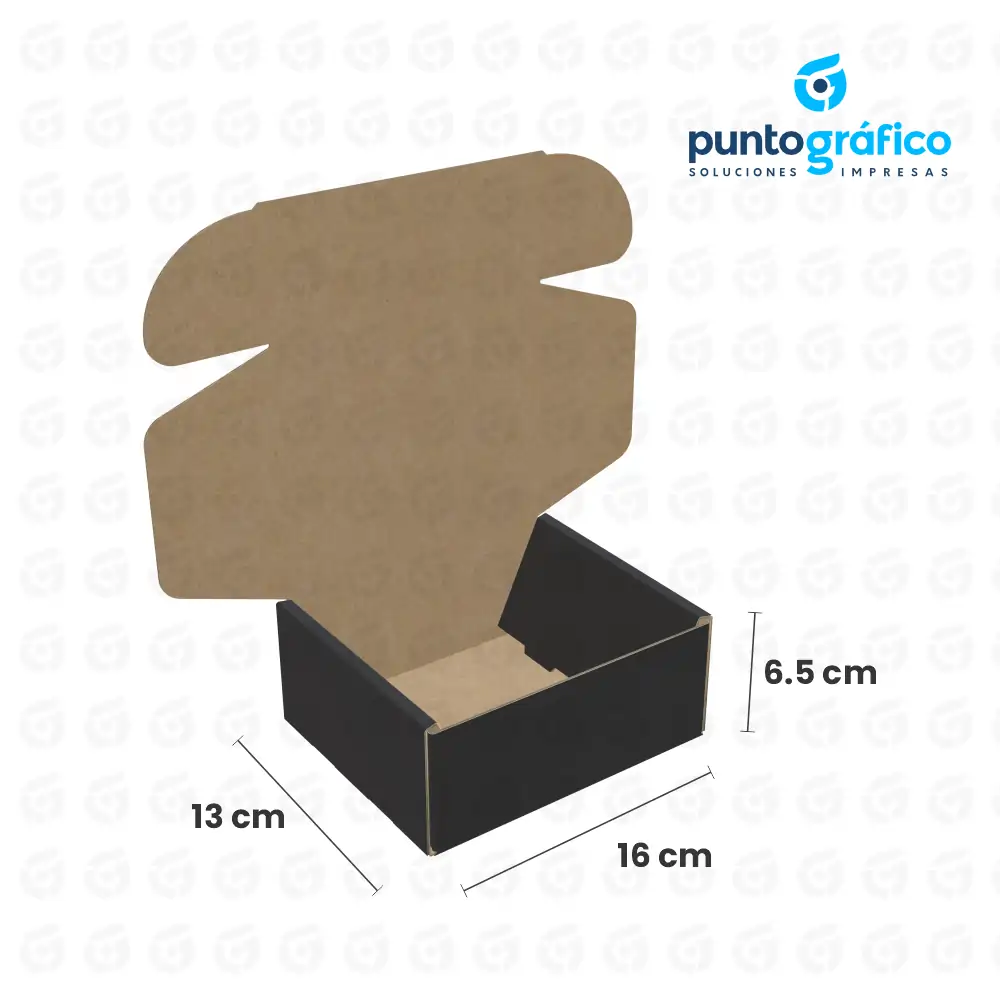caja_envio_color2_negro_16x13x6.5cm Cajas Envío Color 16 x 13 x 6.5 cm