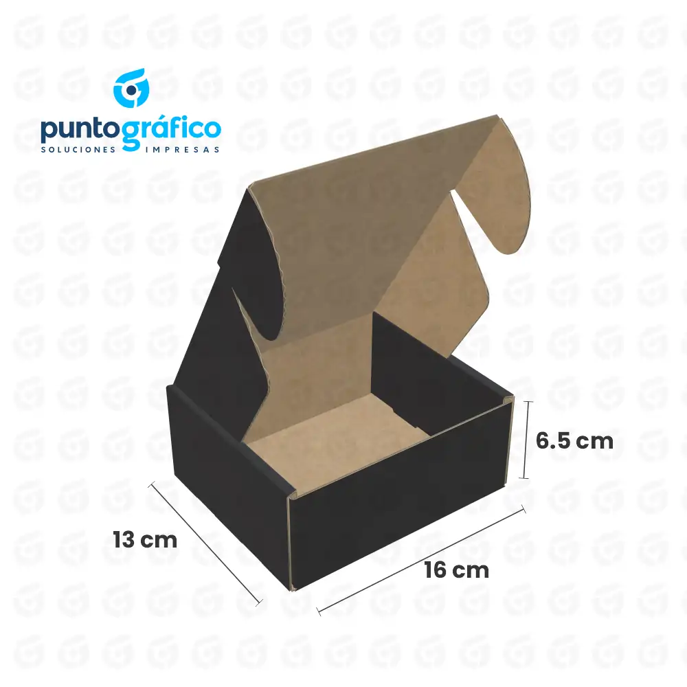 caja_envio_color_negro_16x13x6.5cm Cajas Envío Color 16 x 13 x 6.5 cm