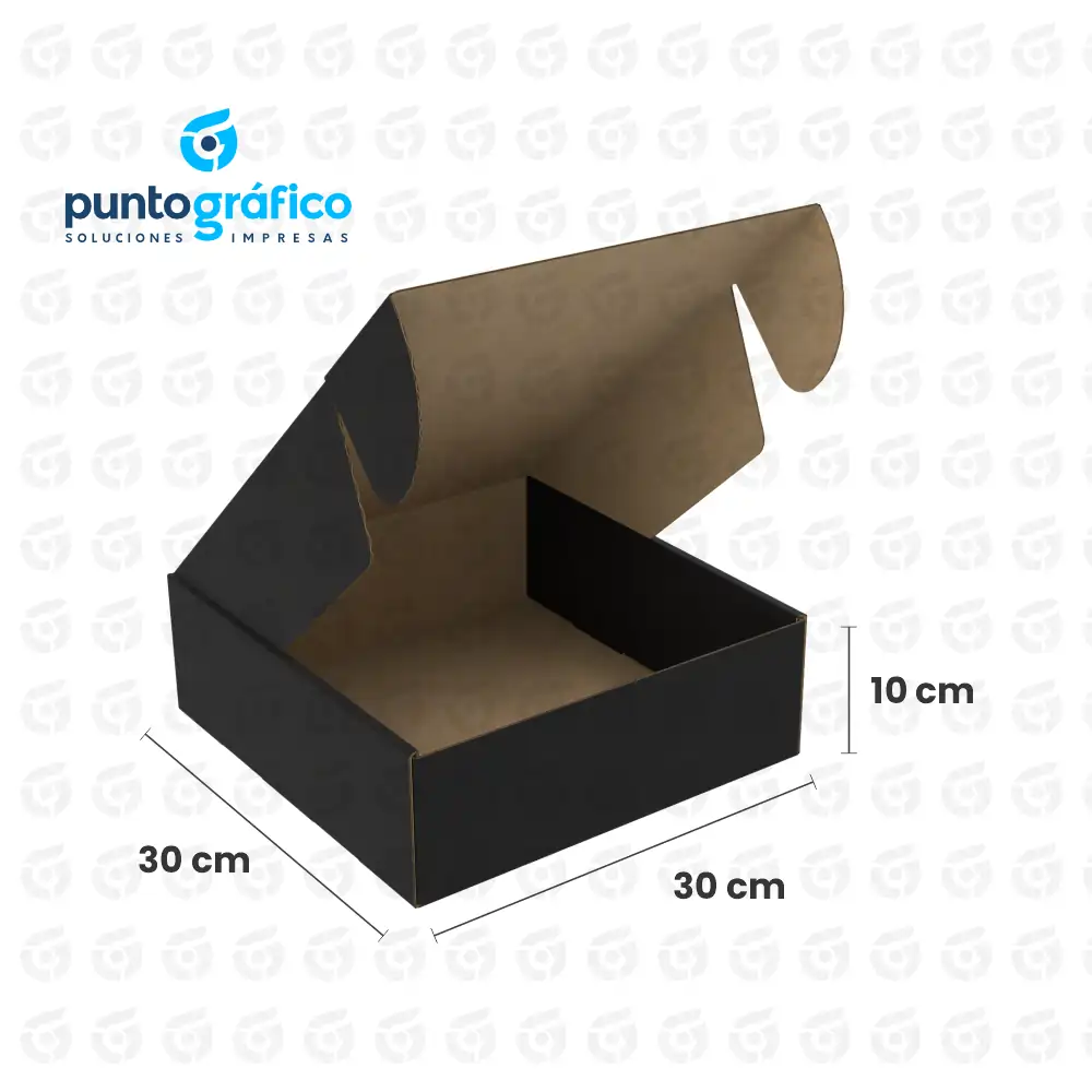 caja_envio_color_negro_medidas Cajas Envío Color 30 x 30 x 10 cm