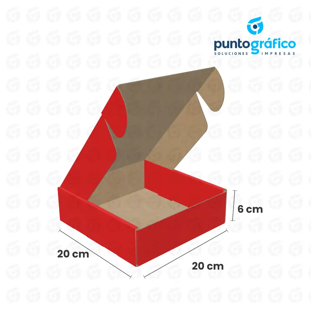 caja_envio_color_rojo_20x20x6 Cajas Envío Color 20 x 20 x 6 cm