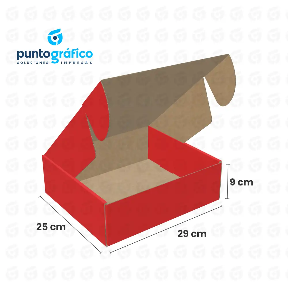 caja_envio_color_rojo_29x25x9 Cajas Envío Color 29 x 25 x 9 cm