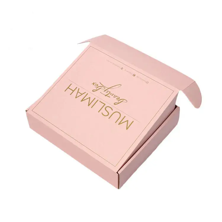 Cajas Envío Color 16 x 13 x 6.5 cm 3 caja envio color rosado con logo