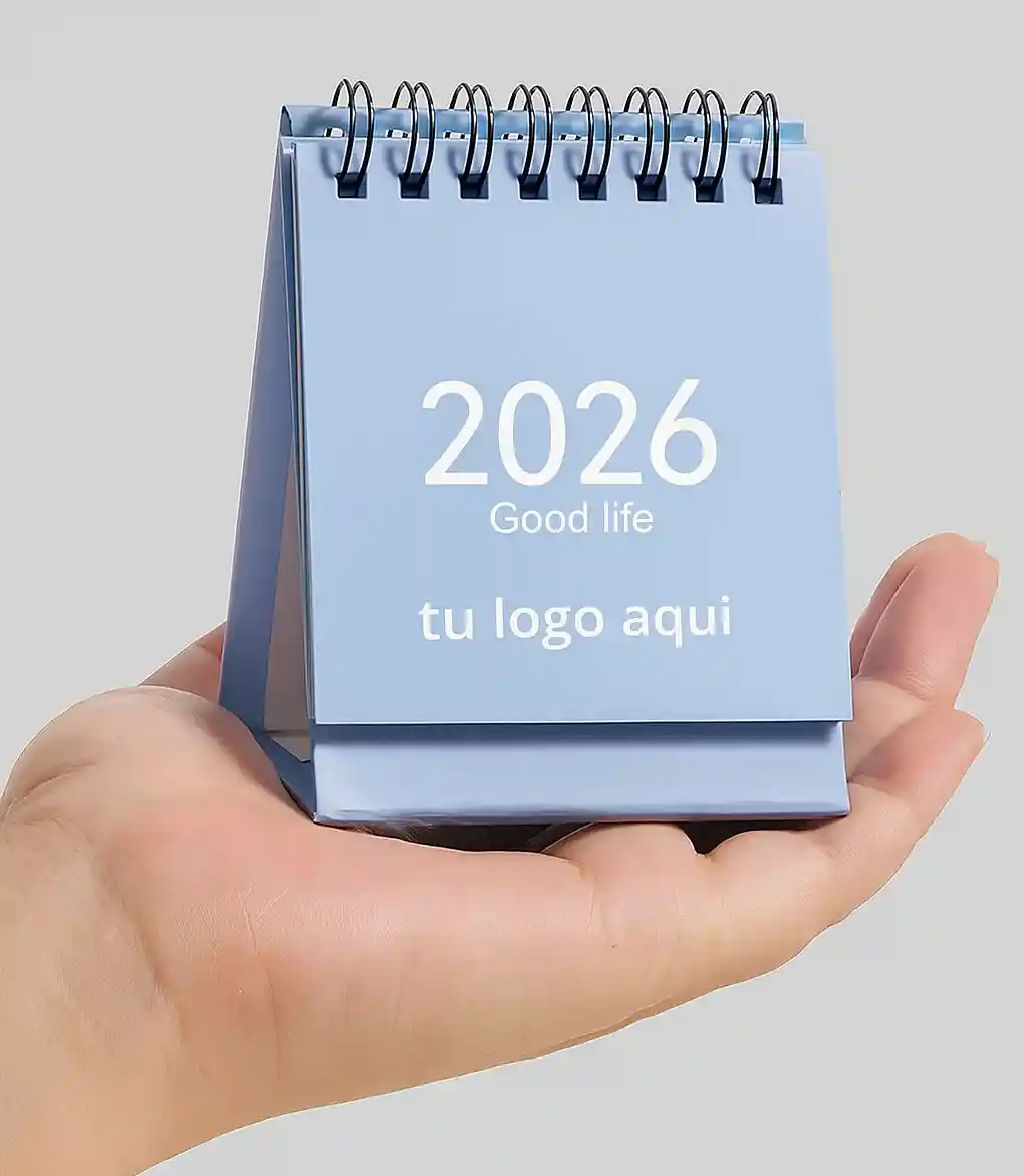 calendario 15x15cm Calendario de escritorio 15x15cm (7 hojas) personalizado con tu logo