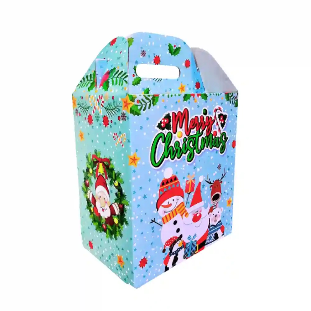 canasta navideña COPO XL2 Caja canasta Navideña 23x33x19cm Copo Nieve