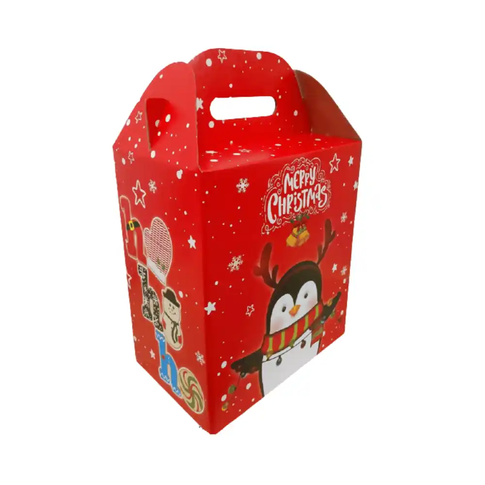 canasta navideña oso polar XL1 Caja canasta Navideña 23x33x19cm Oso Polar