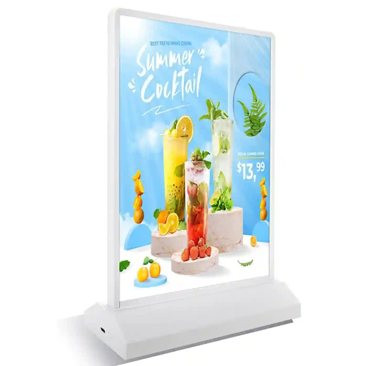 Caja de luz LED de doble cara A4 Recargable con batería para uso en Mesa