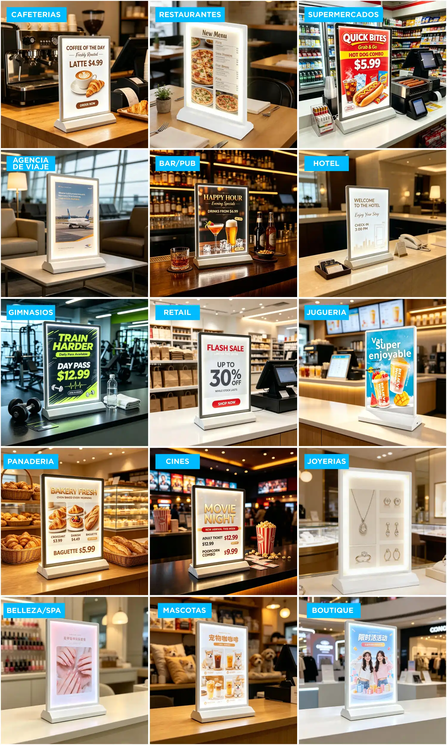 Aplicación en entorno comercial
