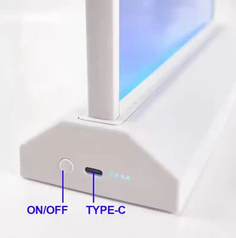 Caja de luz LED de doble cara A4 Recargable con batería para uso en Mesa