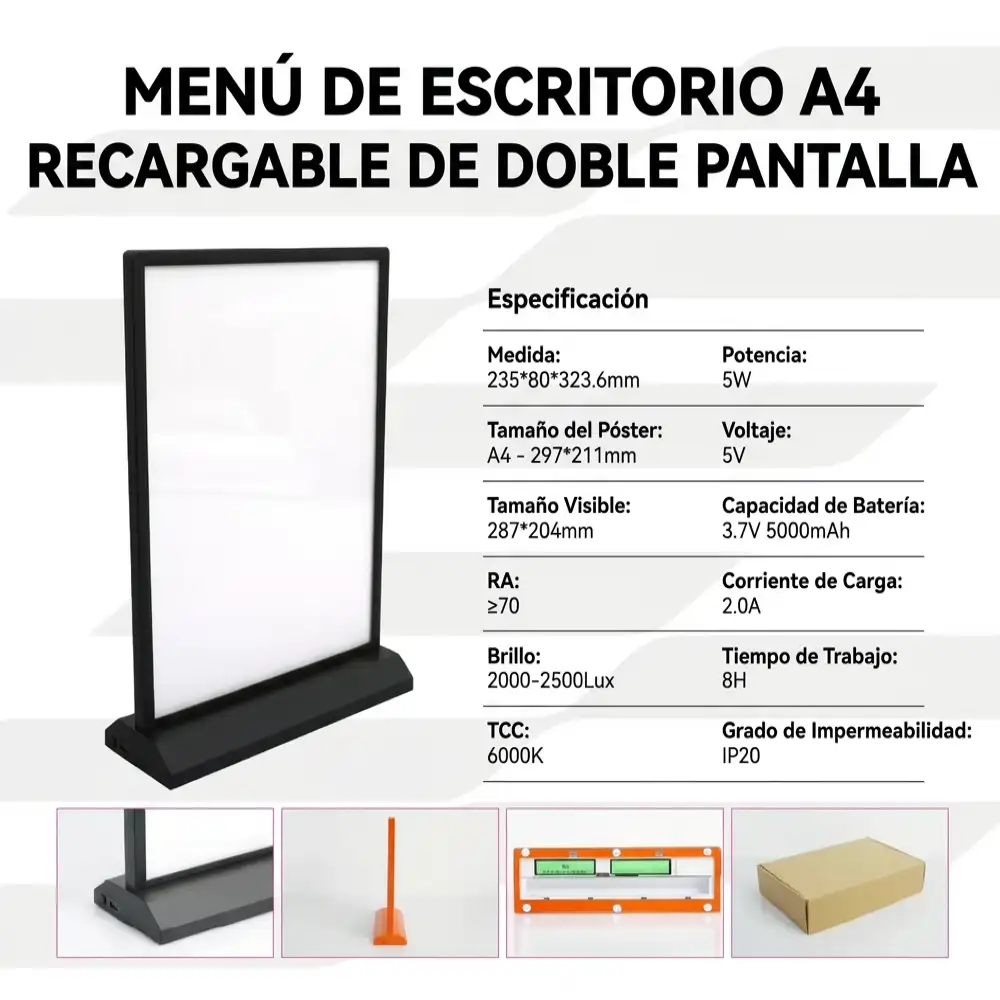 Uso en mostrador de caja LED