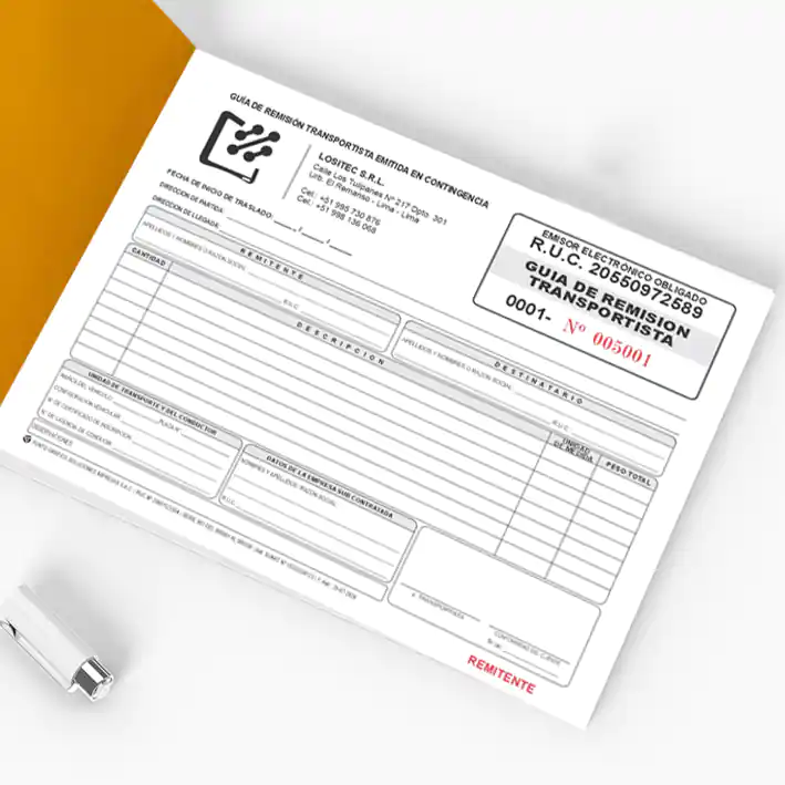Guías de Remisión Transportista en Contingencia