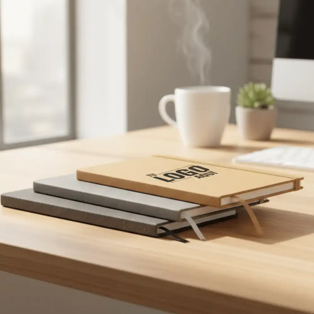 Libreta eco cartón cubierta PU -A5 1 Libreta eco cartón cubierta PU -A5