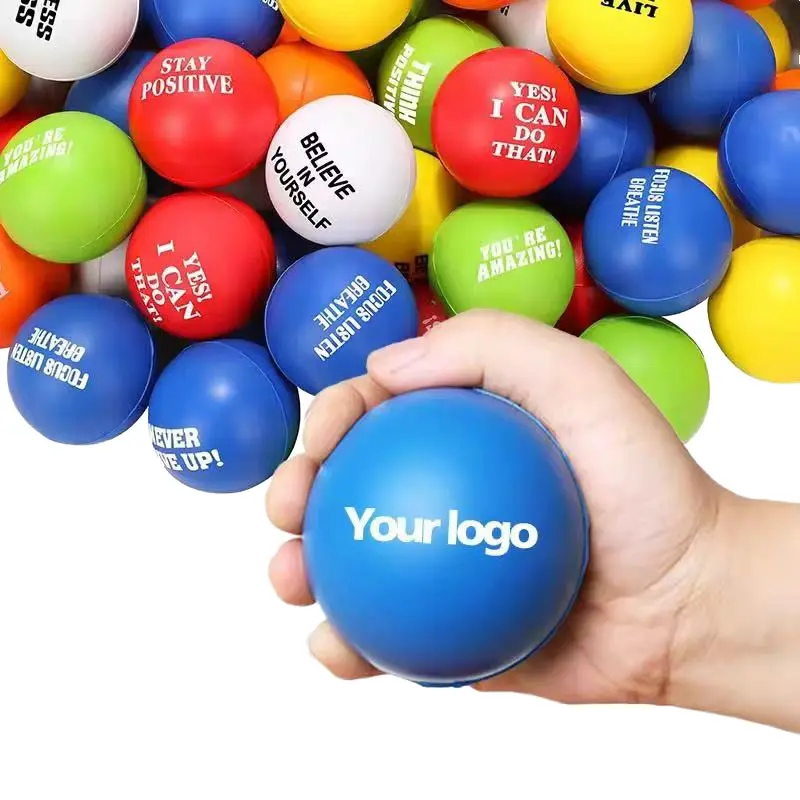 pelota antiestres Pelotas Antiestrés 6x6cm Personalizado con Logo