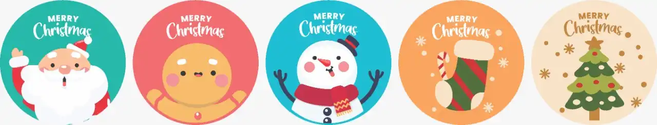 Sticker navideño