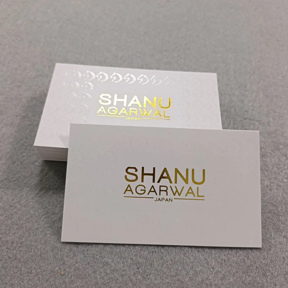 Tarjetas corporativas con logo en Hot Stamping4 Tarjetas corporativas con logo en Hot Stamping