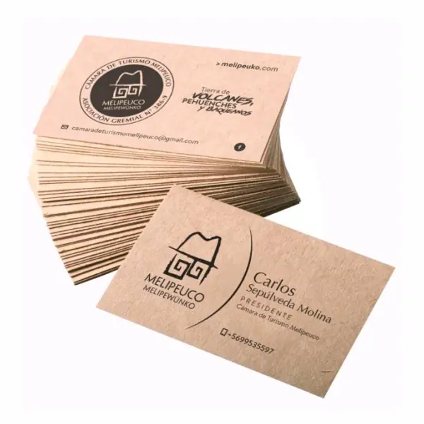 Tarjetas Kraft Tarjetas Kraft ecologicas 1 color