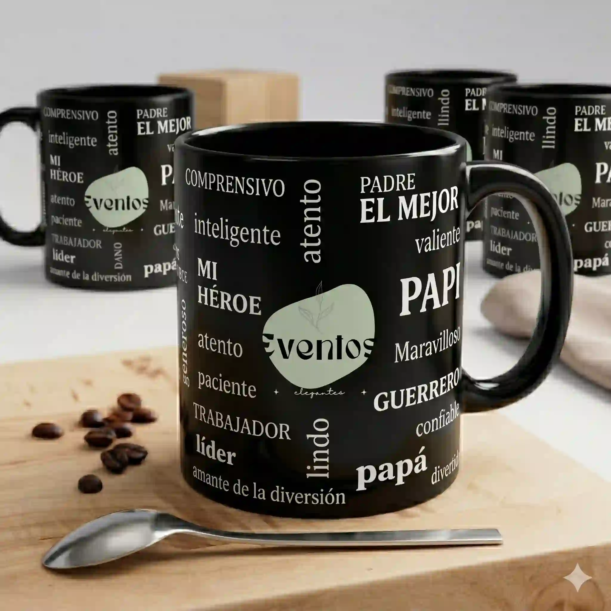 taza negra empresarial